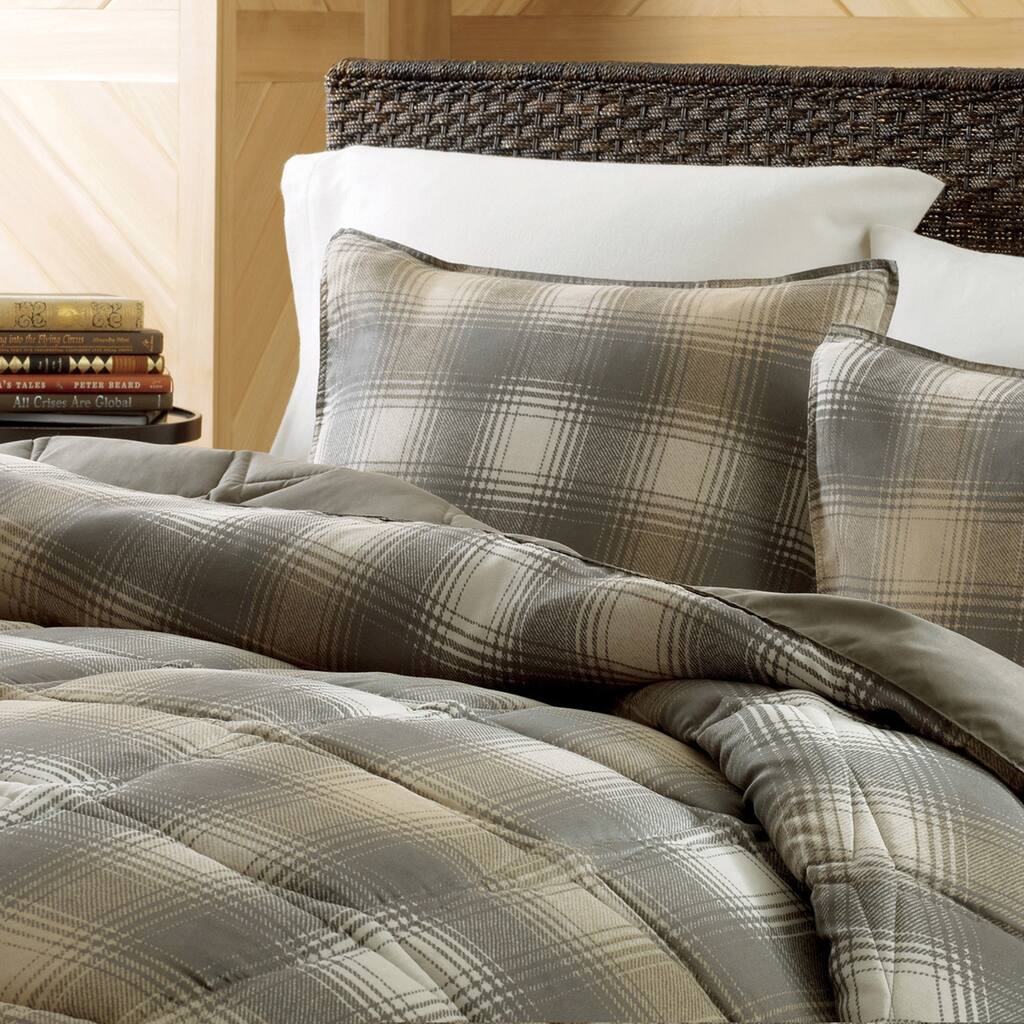 Eddie Bauer Nordic Plaid Dune Down Alternative 3-piece Comforter Set