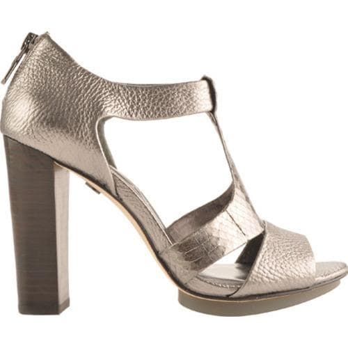 Women's BCBG Max Azria Nowells Pewter Metallic Tumbled Leather BCBG Max Azria Heels