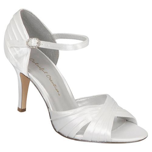 Women's Colorful Creations Brooke White Satin