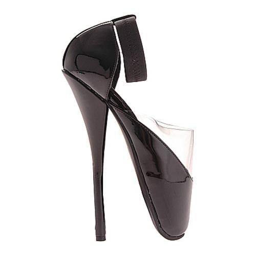 Women's Devious Ballet 12 Black Patent Devious Heels