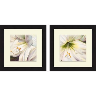 Patricia Pinto White Lily I II Framed Print 30daee50 9b41 401e 87a0