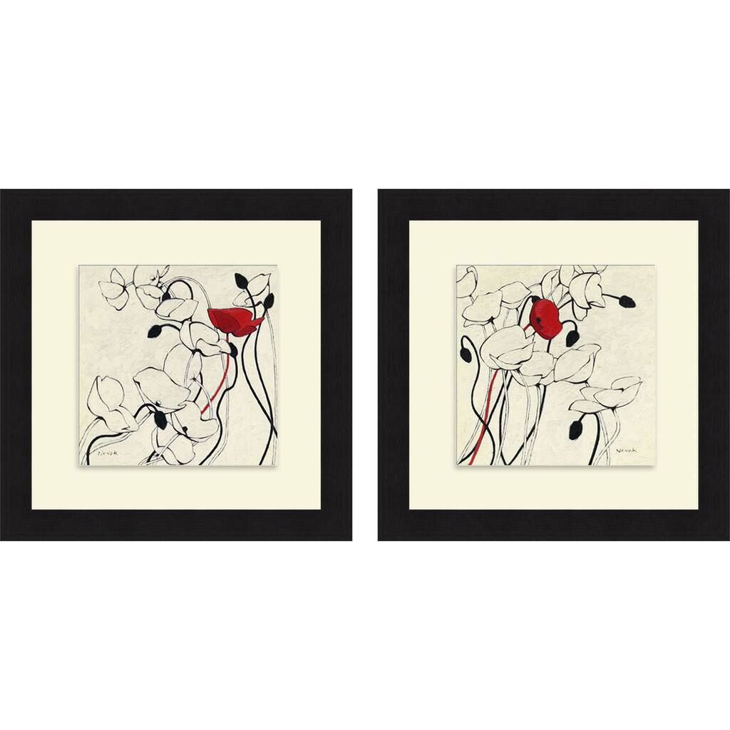 Shirley Novak 'Filament de Vie I & II' Framed Print