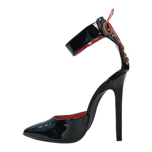 Shop Women's Highest Heel Temptress Black Patent/Red Patent Lace Up ...