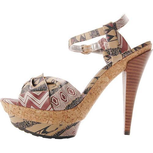 Women's Jessica Simpson Kadance Brown Multi Luxury Warrior Jessica Simpson Heels