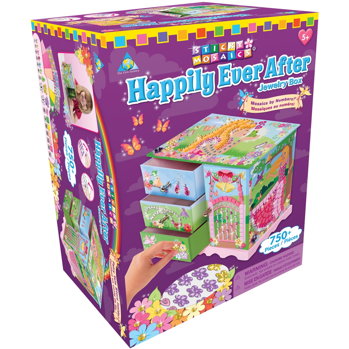 Sticky Mosaics Kit happily Ever After Jewelry Box