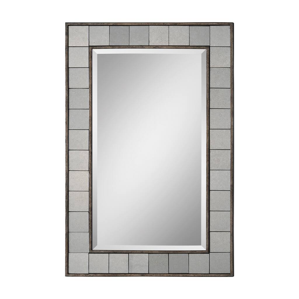 Ren Wil Windsor Antique Bronze Rectangular Mirror