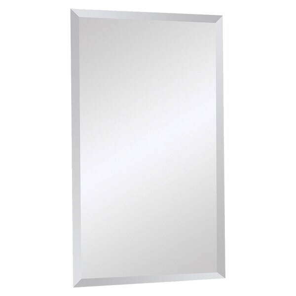 Beveled Frameless Rectangular Mirror - Free Shipping Today - Overstock