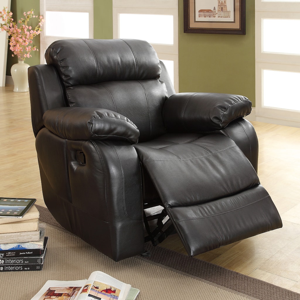 Eland Black Rocker Recliner Chair by iNSPIRE Q Classic
