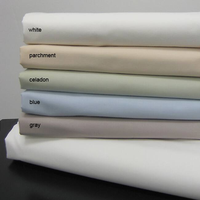 Echelon Home Egyptian Cotton 200 TC Solid Percale Pillowcases (Set of 2)