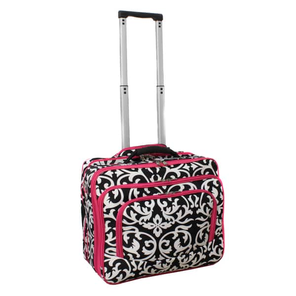 Pink rolling laptop case