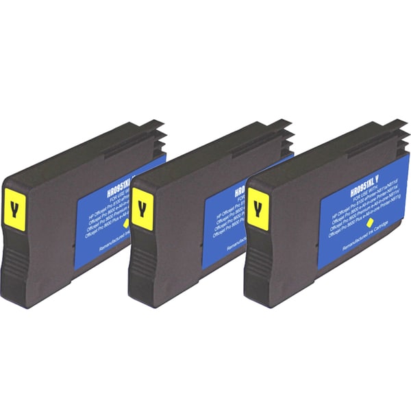 HP 951XL Yellow Ink Cartridge (Pack of 3) (Remanufactured)