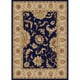 preview thumbnail 5 of 22, Admire Home Living Amalfi Traditional Floral Scroll Pattern Area Rug Navy 3'3" x 4'11"/Surplus