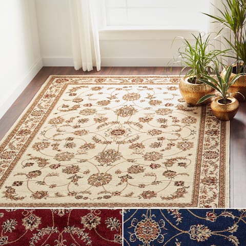 Admire Home Living Amalfi Traditional Scroll Pattern Area Rug