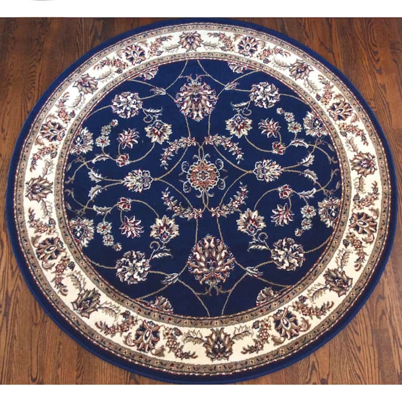 Admire Home Living Amalfi Traditional Scroll Pattern Area Rug