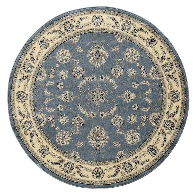 Admire Home Living Amalfi Traditional Scroll Pattern Area Rug