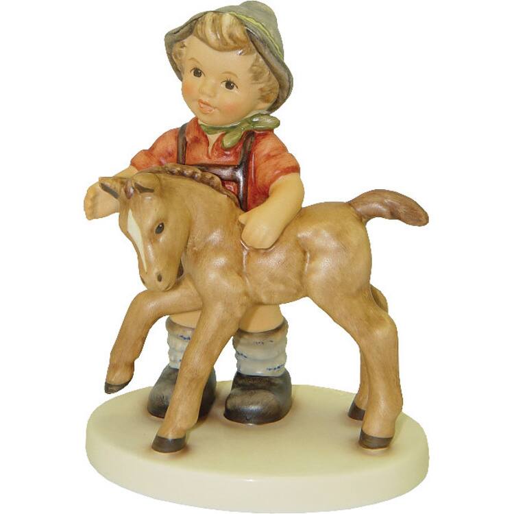 M I Hummel Multi-colred Porcelain Colt Statue