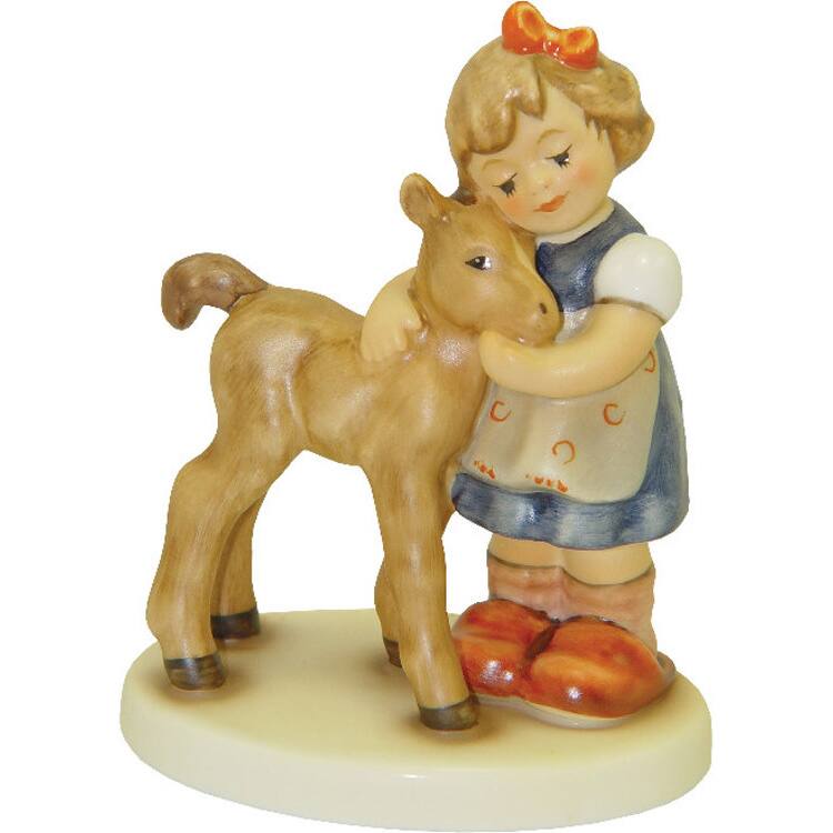 M I Hummel Precious Pony Porcelain Statue