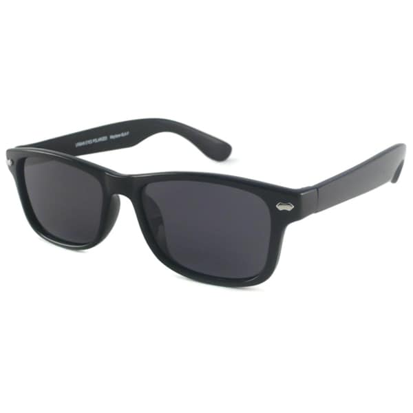 Shop Urban Eyes Retro Polarized Rectangular Sunglasses with Black Frame ...