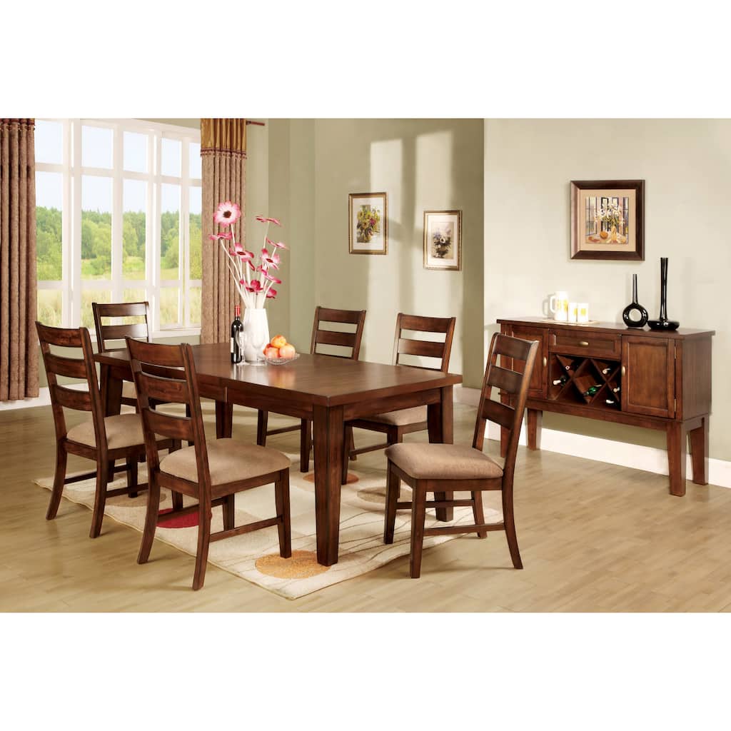 Furniture of America Arey Contemporary Oak Dining Chairs (Set of 2)
