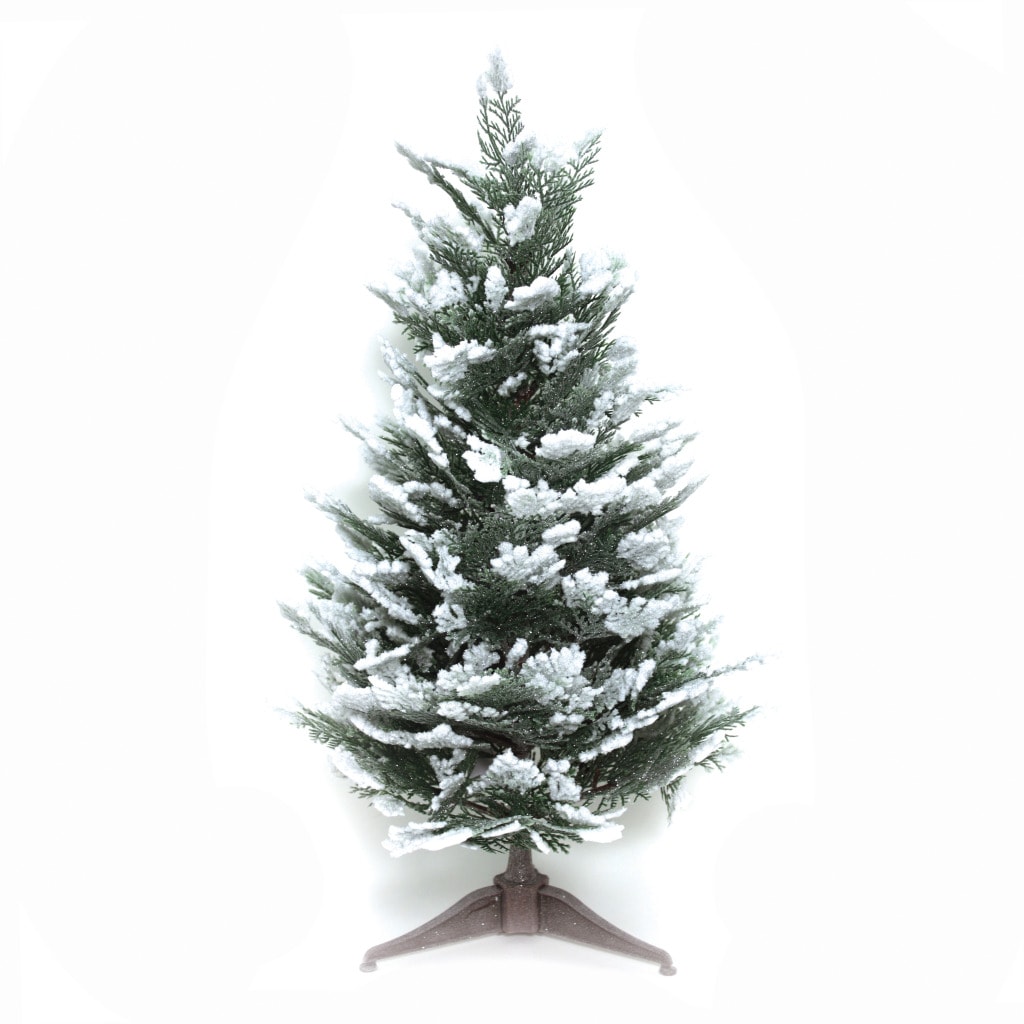 Good Tidings Snow Cedar 23 inch Tabletop Seasonal Tree Today $16.99