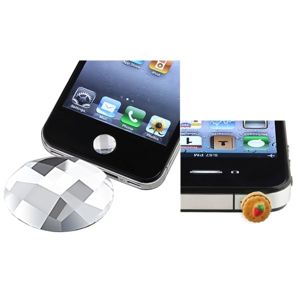 BasAcc Diamond HOME Button Sticker/ Dust Cap for Apple iPhone 4/ 4S/ 5 BasAcc Cases & Holders