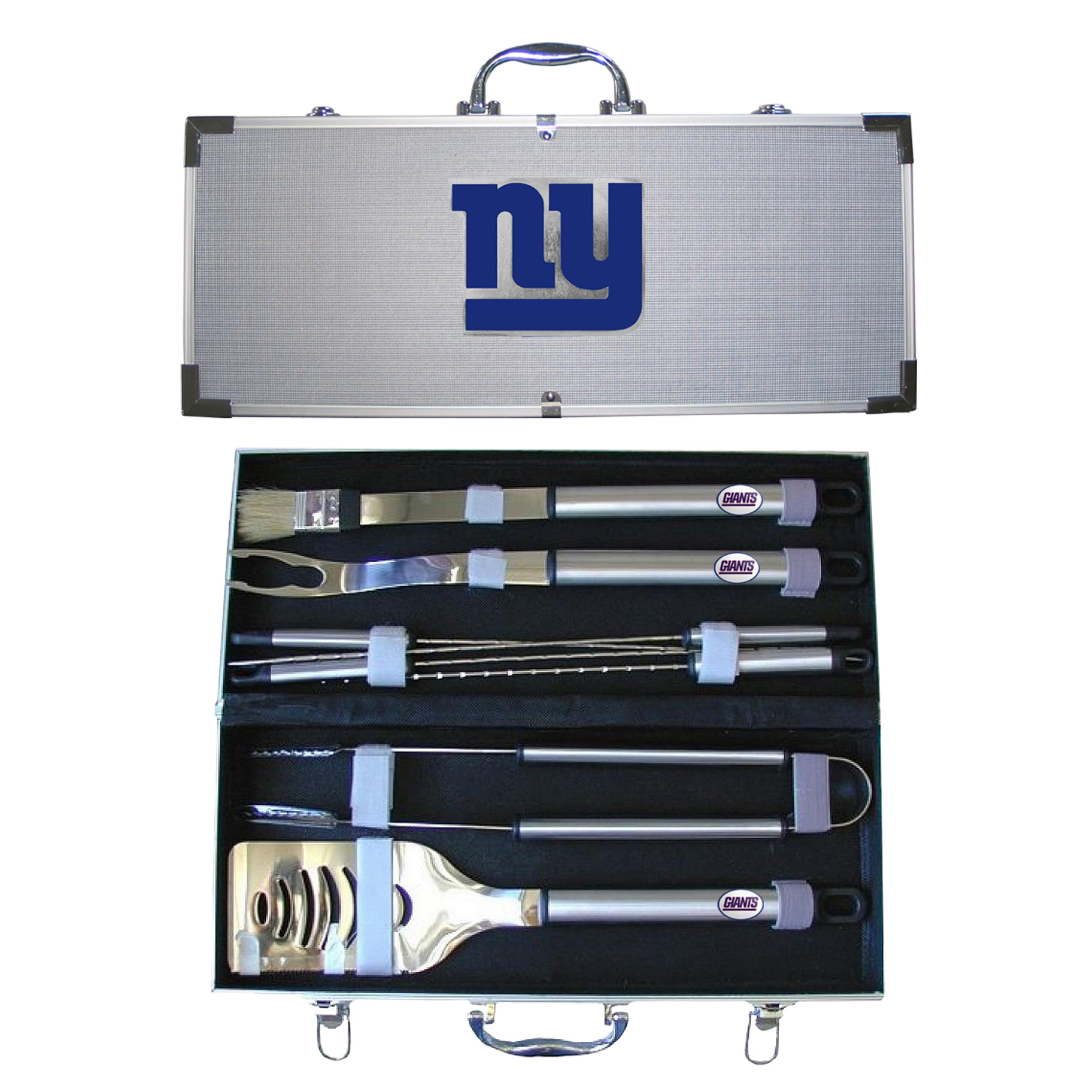 Nfl 8 piece Stainless Steel Barbecue Set With Aluminum Case