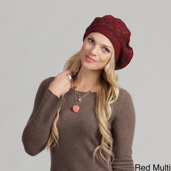 Women's Knit Beret Pom Pom Hat