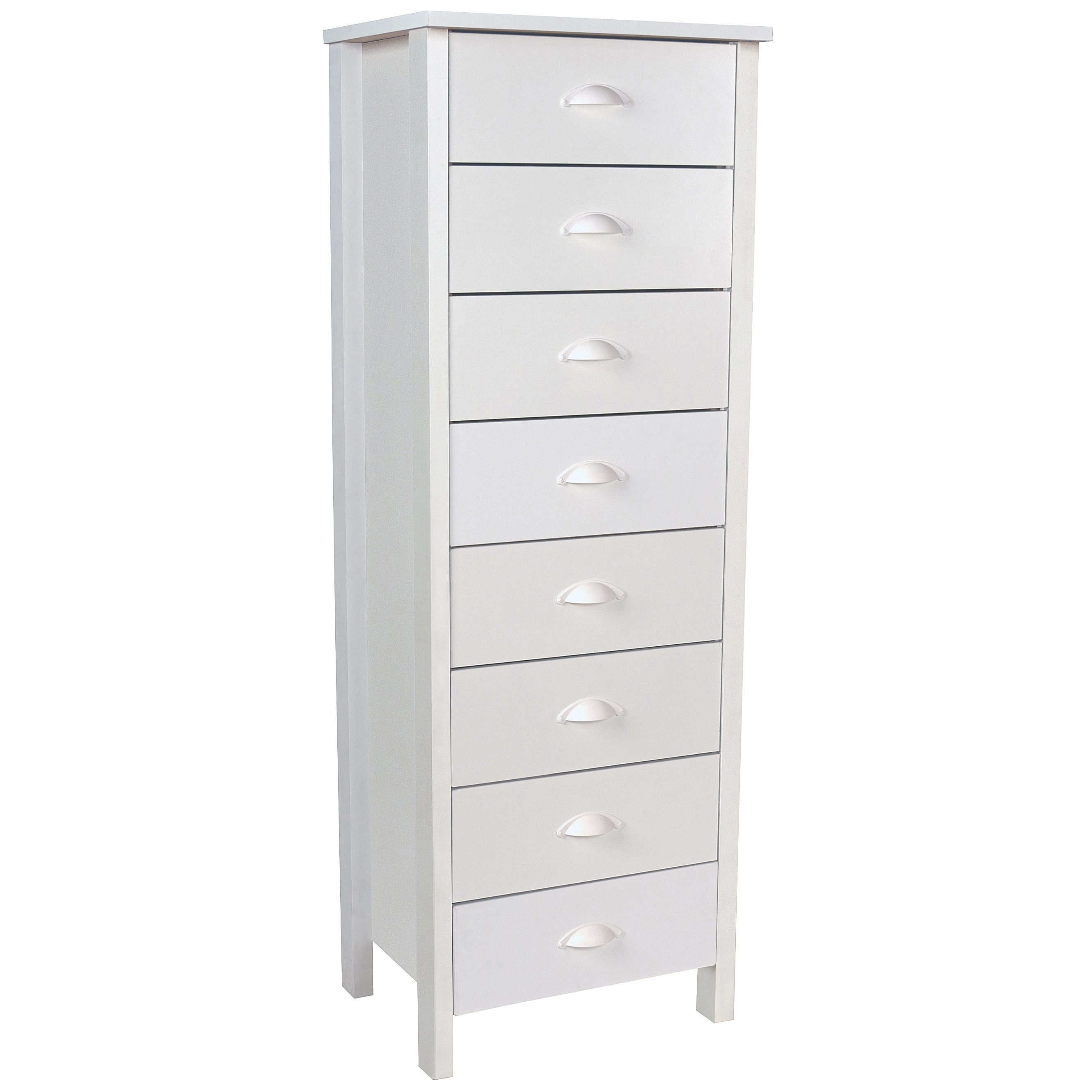 Shop Venture Horizon Nouvelle White Finish 8 Drawer Lingerie