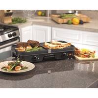 Hamilton Beach Black 110 Sq in Removable Grid Indoor Grill - Bed Bath &  Beyond - 6568848