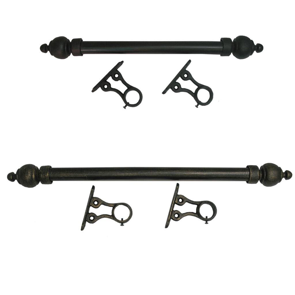 Simplicity 1-inch Smooth Metal 8-foot Rod Set