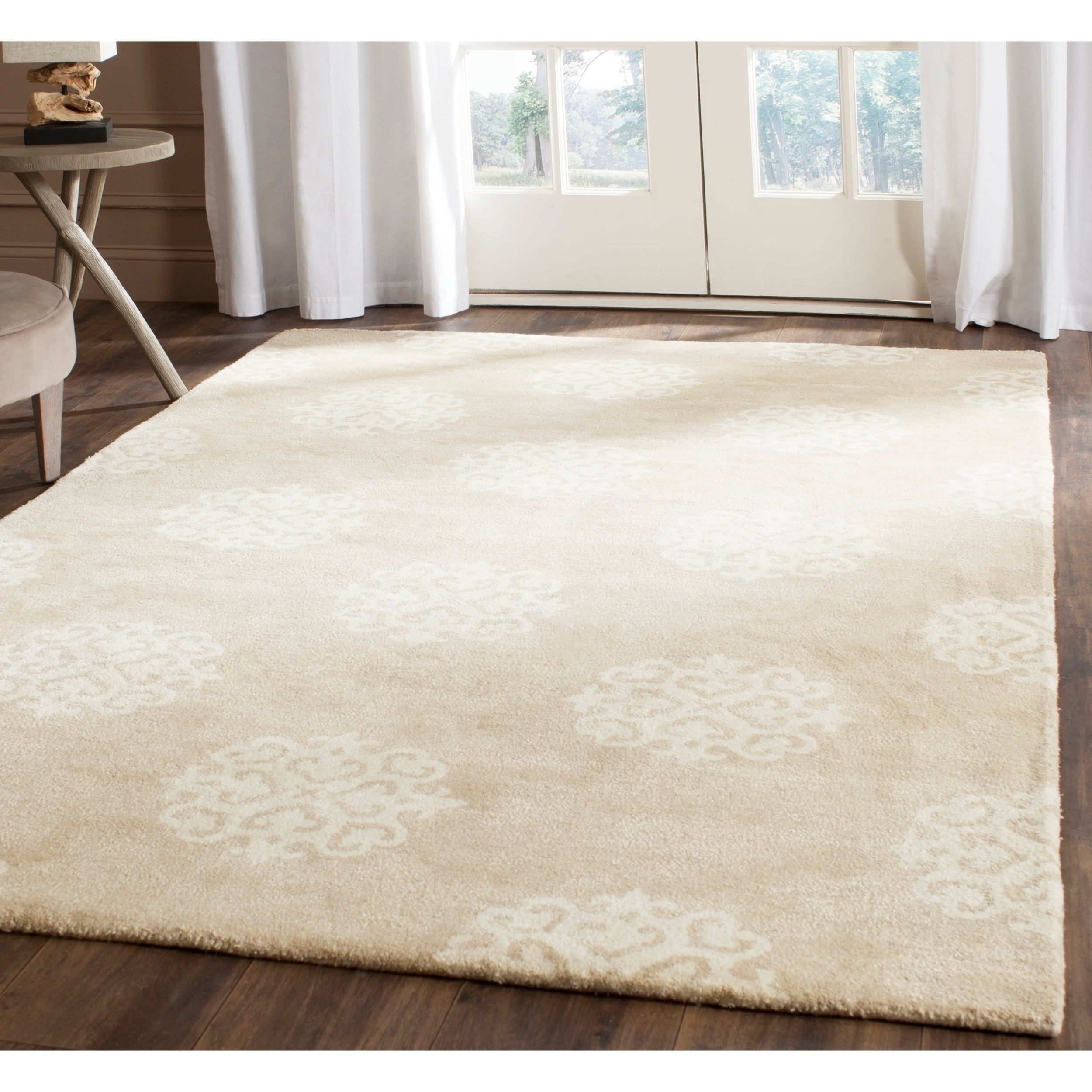 medallion beige n z wool rug 6 square today $ 218 99 sale $ 197 09