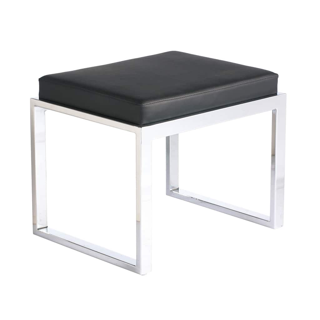 Sunpan 'Ikon' Black/ White Oliver Stool