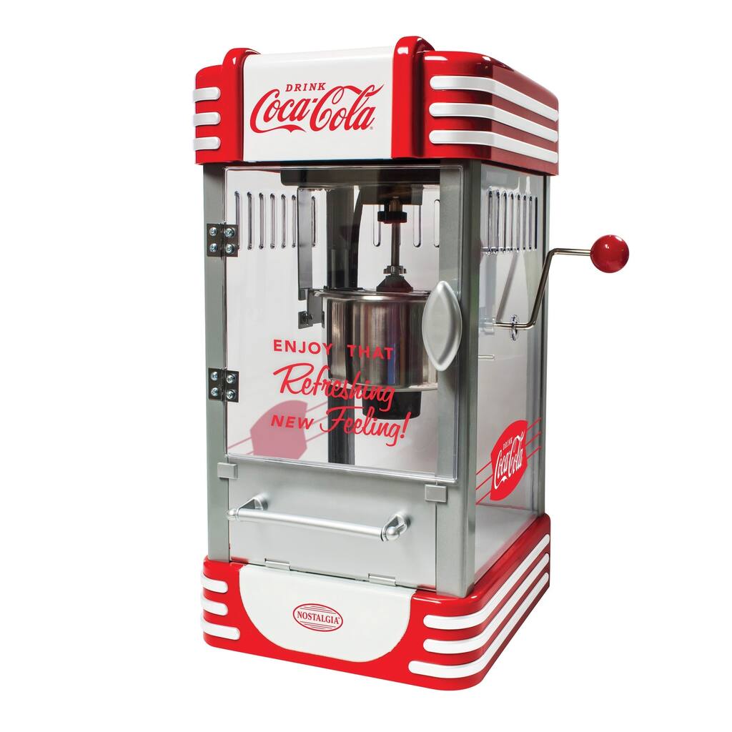 Nostalgia RKP630COKE Coca-Cola 2.5-Ounce Kettle Popcorn Maker