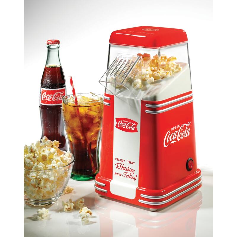 Nostalgia Coca-Cola 8-Cup Hot Air Popcorn Maker