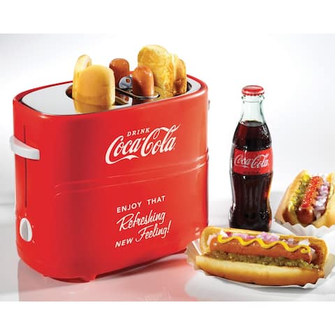 Nostalgia HDT600COKE Coca-Cola Pop-up Hot Dog Toaster