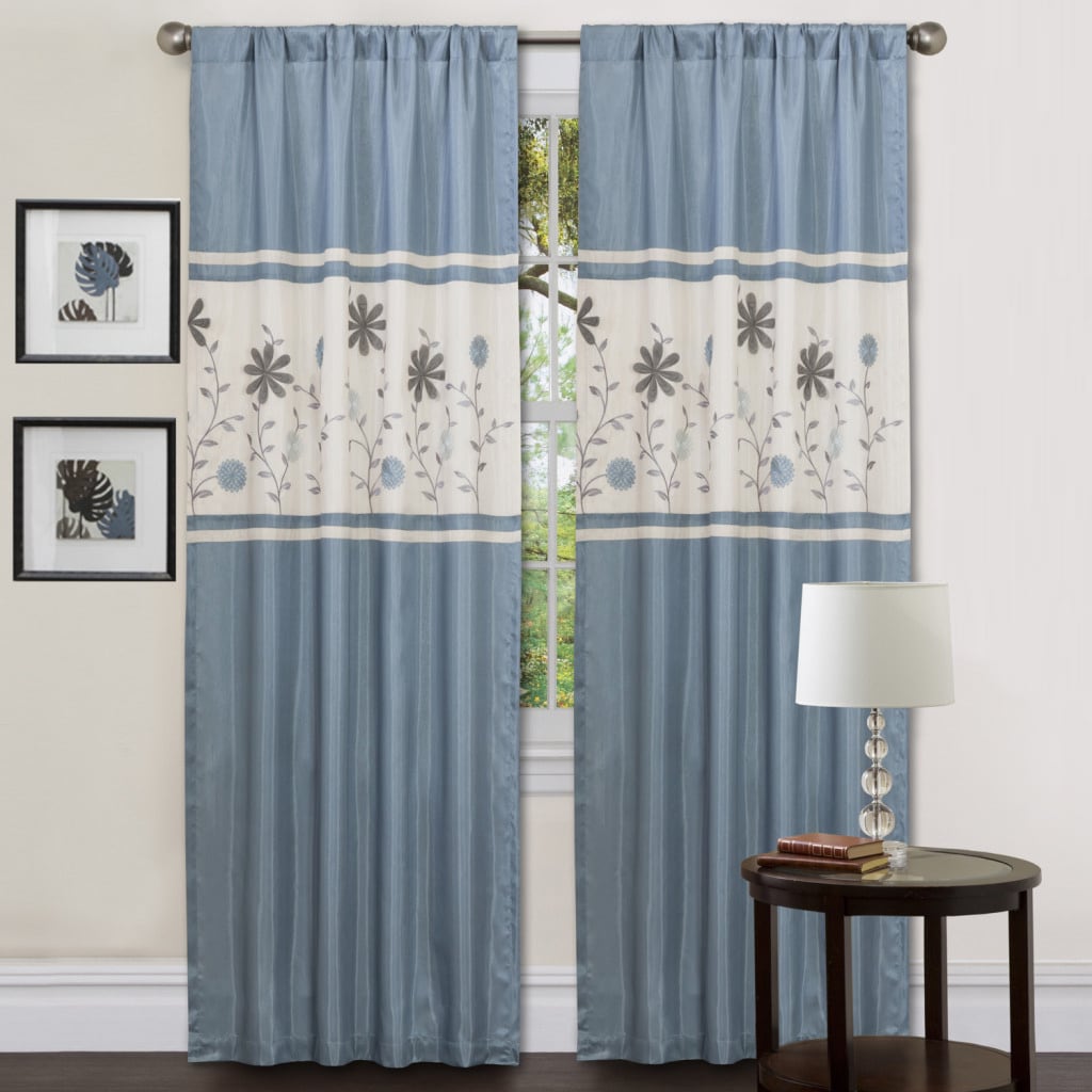 Monica Floral 84 In Curtain Panel