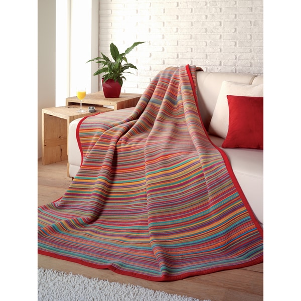 IBENA Sunset Stripe Oversized Throw