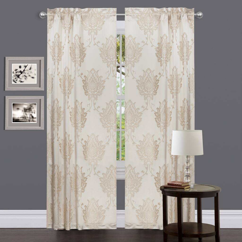 Medallion Classic Beige 84-inch Curtain Panel
