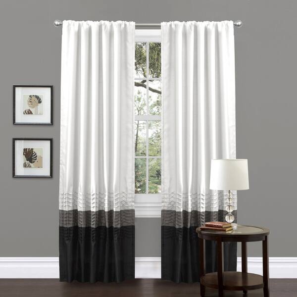 Shop Lush Decor Mia White Curtain Panels Set Of 2 84 Inch Free