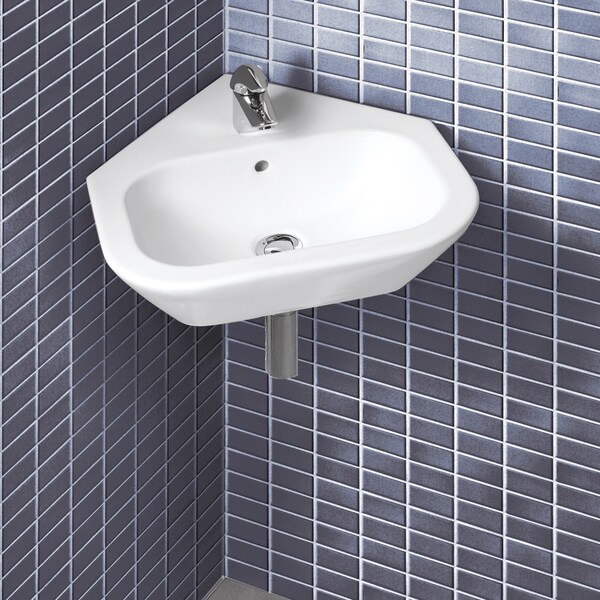 Nexus Wall-mount Corner Ceramic Sink