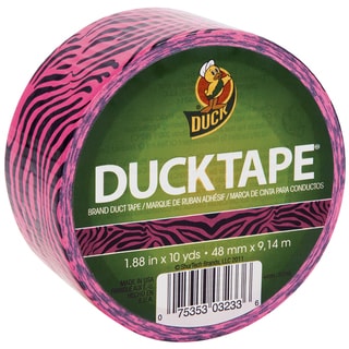 Pink Zebra Patterned Duck Tape - Overstock - 7356269