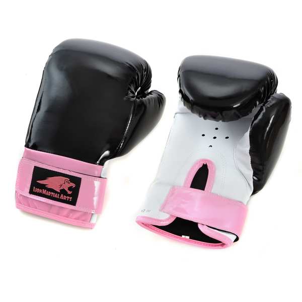 Shop Lion Martial Arts Women's Pink/ Black 14-oz Boxing Gloves ...