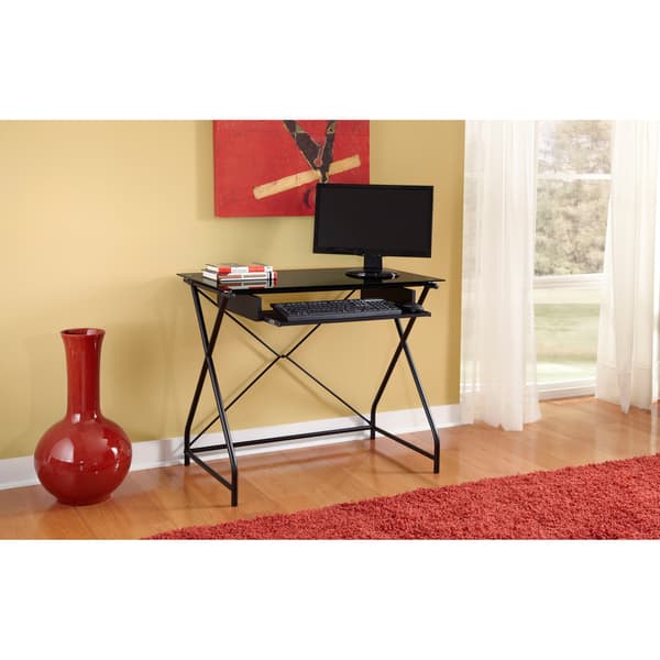 Altra Glass Top Computer Desk - Bed Bath & Beyond - 7356565