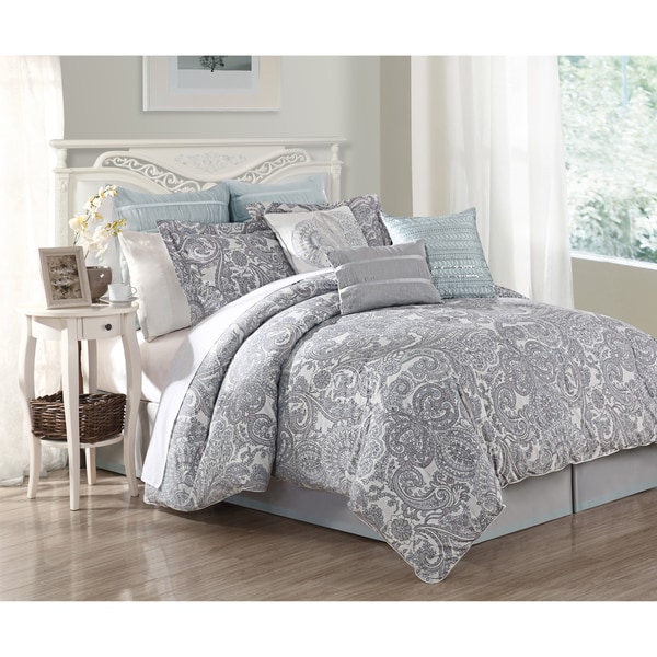 Luxe Lavender 9 piece Comforter Set