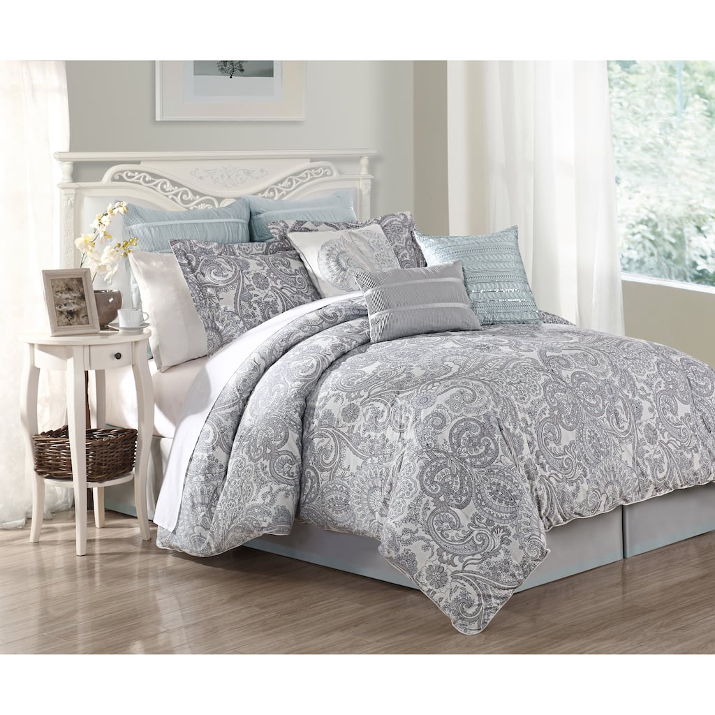 Luxe Lavender 9-piece Comforter Set