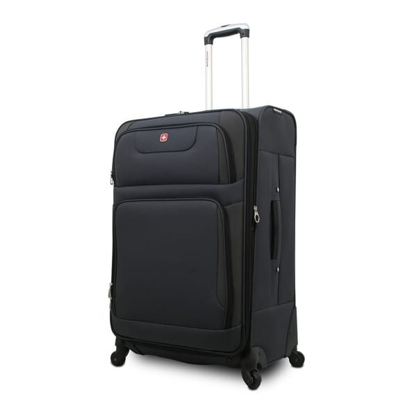 Shop SwissGear SA7297 Grey 28-inch Expandable Spinner Upright Suitcase ...