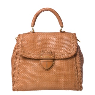 Prada BN2115 2A11 FDA48 Madras Woven Satchel Bag