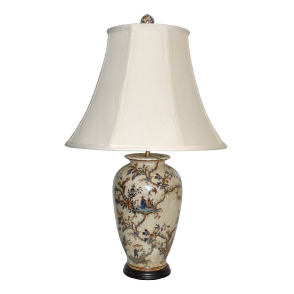 Shop Asian Scene Pattern Table Lamp - Free Shipping Today - Overstock ...