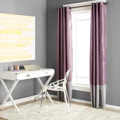 Porch & Den Frisco Prima Grey/ Purple 84-inch Curtain Panel Pair