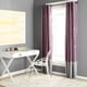 preview thumbnail 1 of 4, Porch & Den Frisco Prima Grey/ Purple 84-inch Curtain Panel Pair